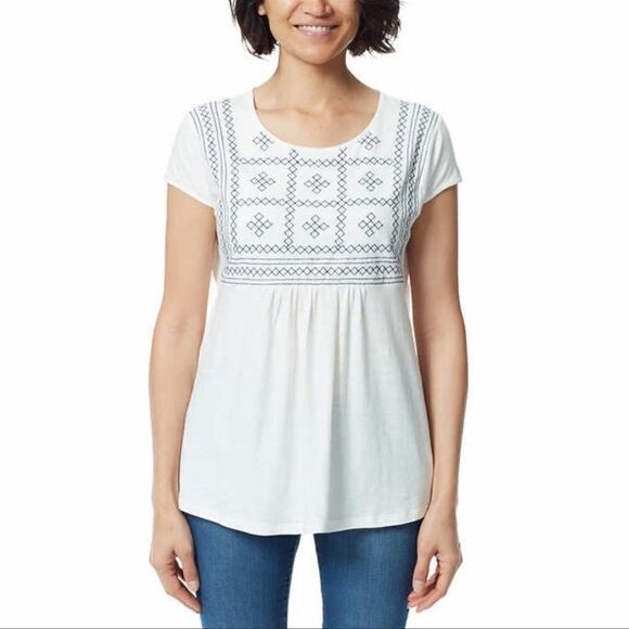 Gloria Vanderbilt Ladies' Embroidered Tee - Picture 1 of 7